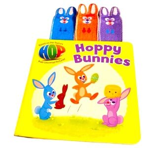 Hoppy Bunnies Book,based movie HOP, Universal Pictures,interactive, Like new